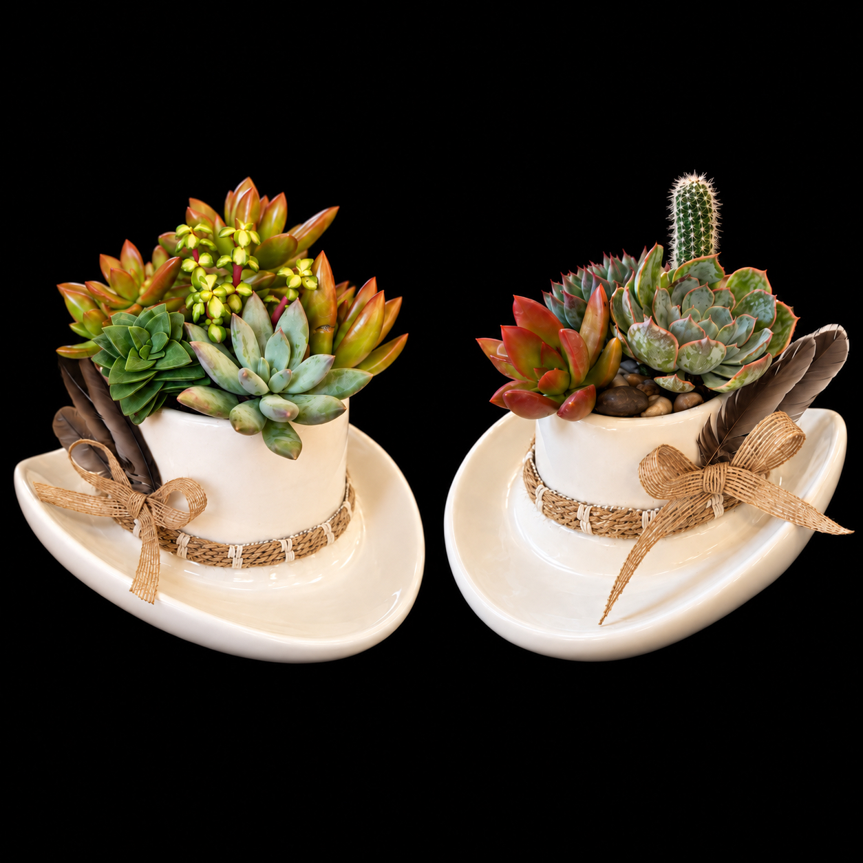 Cowboy Botanical Hat's — botanical art by April Stiles
